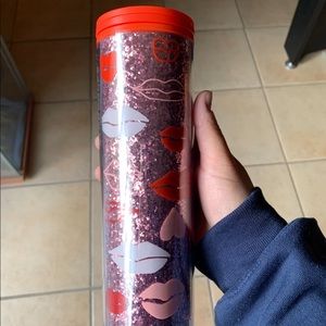 Lips Starbucks holiday hot beverage tumbler